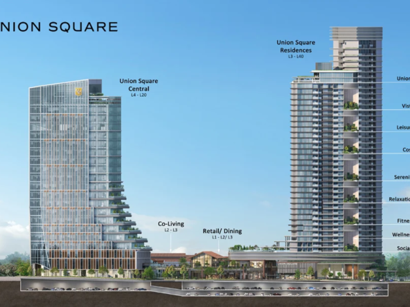 Union_Square_Residences_External_1 — Showcasing modern architecture in Union Square Residences